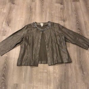 Chico’s jacket with jeweled embellished collar